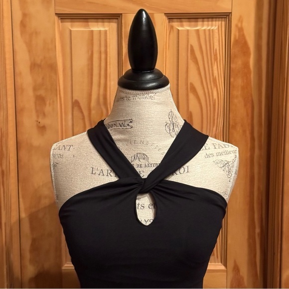 Athleta Black Halter Dress Women’s Size Extra Small - Picture 4 of 12